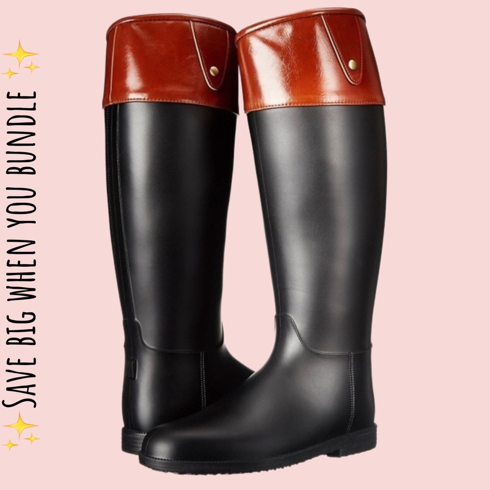 QUPID Women's RAIN BOOT - Black BRAND NEW IN BOX - Picture 2 of 15